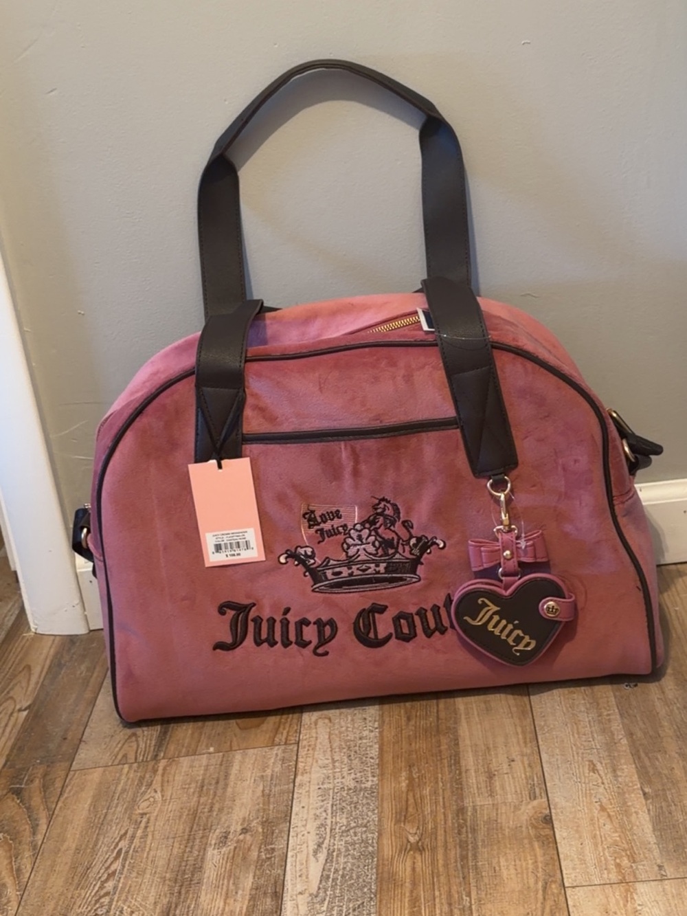 Juicy Couture Chateau Rose Crown Weekender Bag ππ€